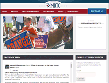 Tablet Screenshot of mansfieldctdemocrats.org